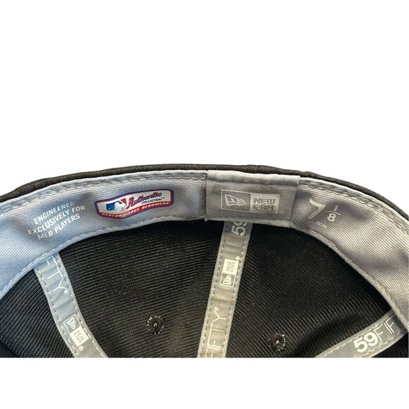 New Era Baltimore Orioles Charcoal 5950 American League Baseball Cap Hat 7 1/8 - Picture 6 of 7